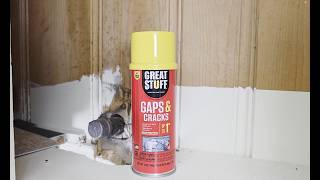 Seal Those Cracks With Great Stuff Expanding Foam