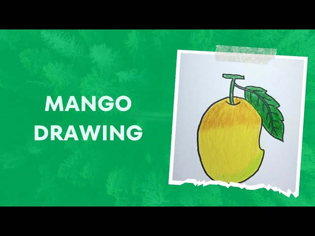 How to Draw a Mango - Easy Drawing Tutorial For Kids