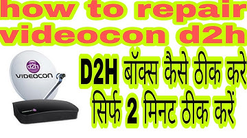 videocon d2h box no power how to repair set top box videocond2h set top box red light problem