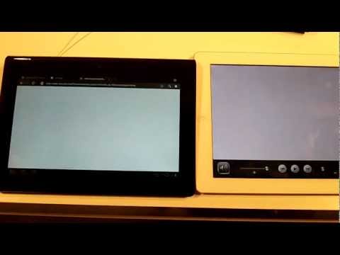 Vídeo: Diferença Entre Sony Tablet S E IPad 2