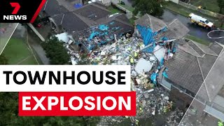 Woman trapped in rubble after Sydney townhouse explosion | 7 News Australia