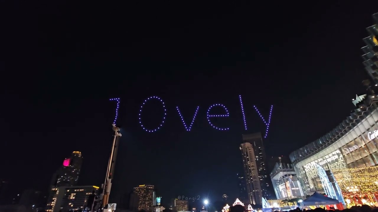 [250227] A Special Sky Drone TEN Birthday present from Thai 10vely 💜 #HAPPYTENDAY​ 🎂