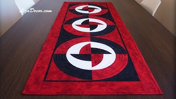 Patchwork tutorial - Table-cloth Crossroads & DP Rainbow PLUS. Templates #lizadecor