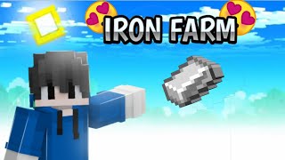 Fastest iron farm ever 😍 Minecraft pocket edition 1.21 best iron farm tutorial