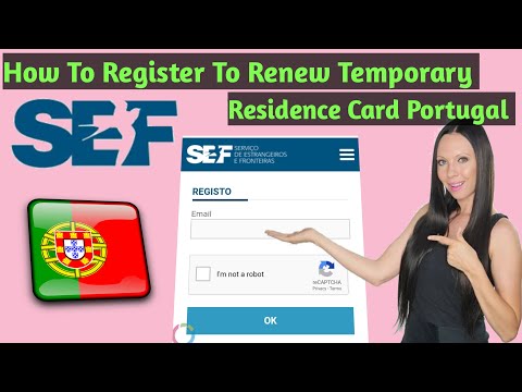 How To Register In SEF Portal To Renew Temporary Residency Card Portugal.