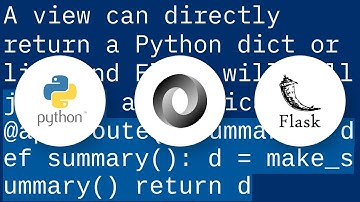 Return JSON response from Flask view