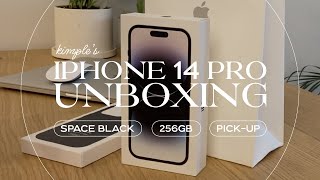 iPhone 14 Pro Space Black Unboxing  | Apple Silicon Case | Apple Store | Eaton Centre | 토론토 브이로그