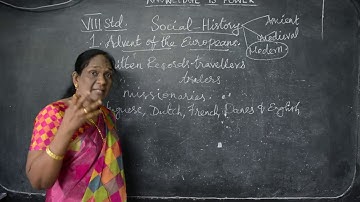 VIII Std - Social 01 - Advent of the Europeans