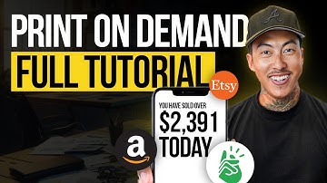Full Print On Demand Tutorial for Beginners 2025 - Everything You Need To Know