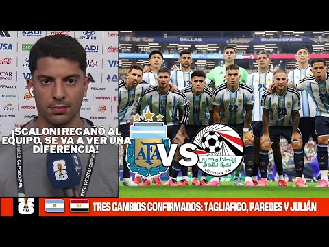 Scaloni to make changes to the starting XI, Argentina prepares for the round of 16, Argentina vs....