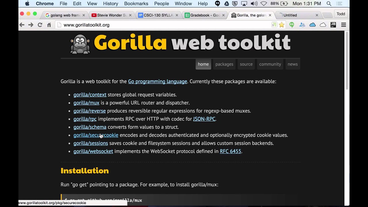 Go And Gorilla Login Logout YouTube