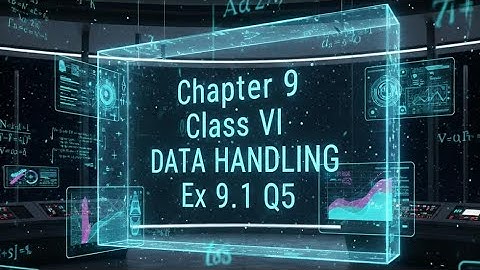 Ex.9.1 (Q 5) chapter 9 | Data handling| Class 6| #education #maths  #ncert #datahandling
