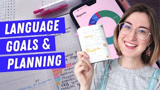 How I use my language journal | Language goals update & plan with me 