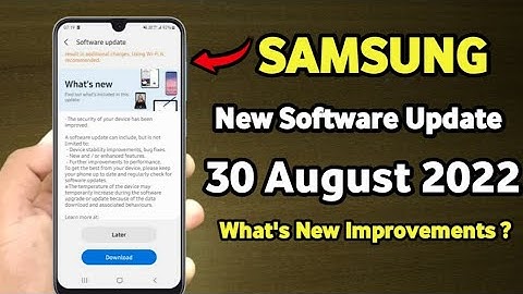Samsung Phones Got New Software Update | OneUI 5.0 | 30 August 2022