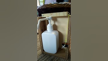 オートアルコールディスペンサー 息子の自由研究です。