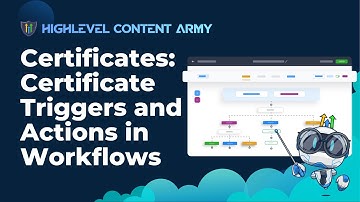 Certificates: Certificate Triggers and Actions in Workflows