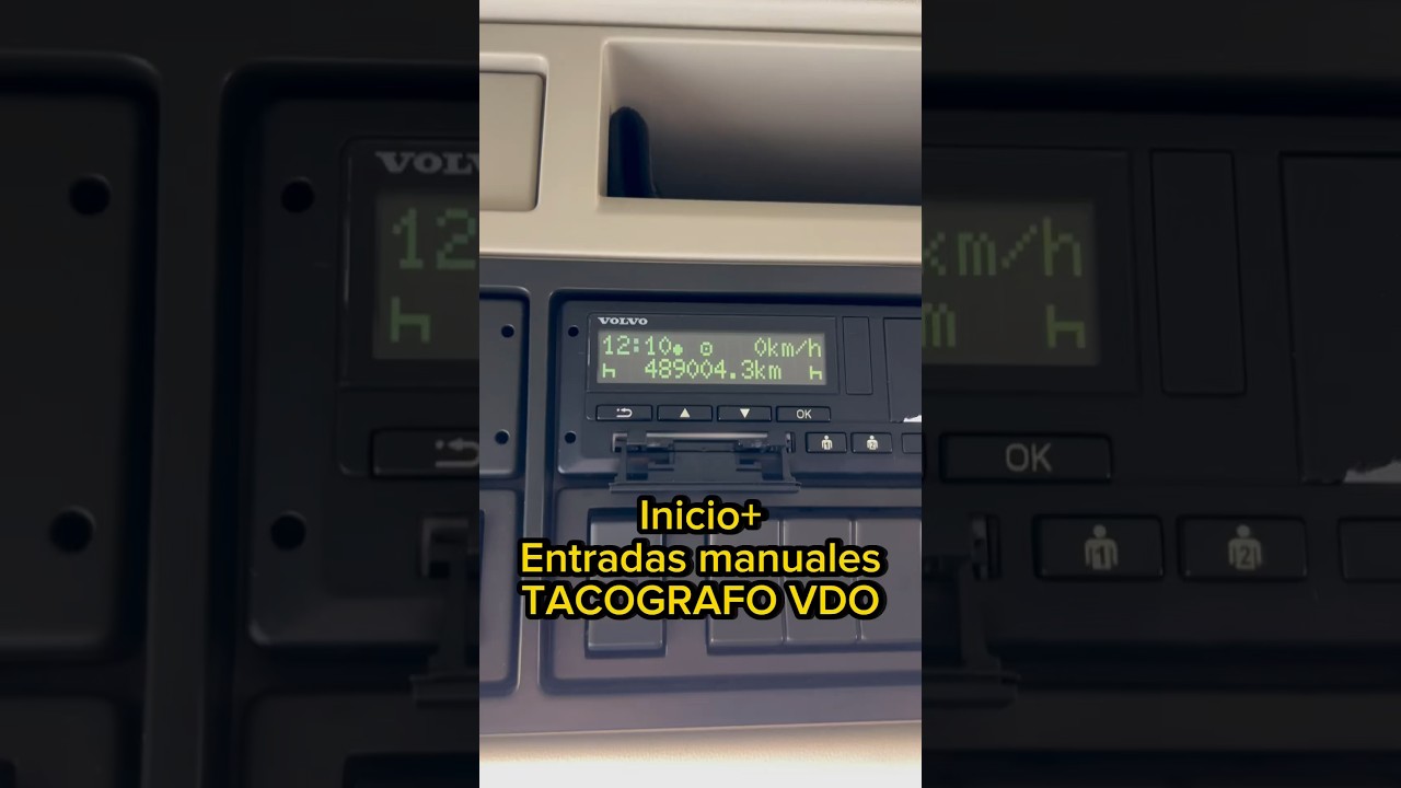 COMO INICIAR JORNADA y ENTRADAS MANUALES (VDO) #laurgarage #camiones #camioneros #tacografo
