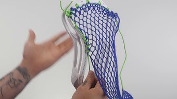 Wrapped Anchor Knot Lacrosse Head Stringing Tutorial @SportStop.com