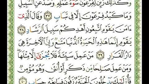 سورة غافر 40 - 114  شيرزاد عبد الرحمن طاهر - قراءة مرتلة