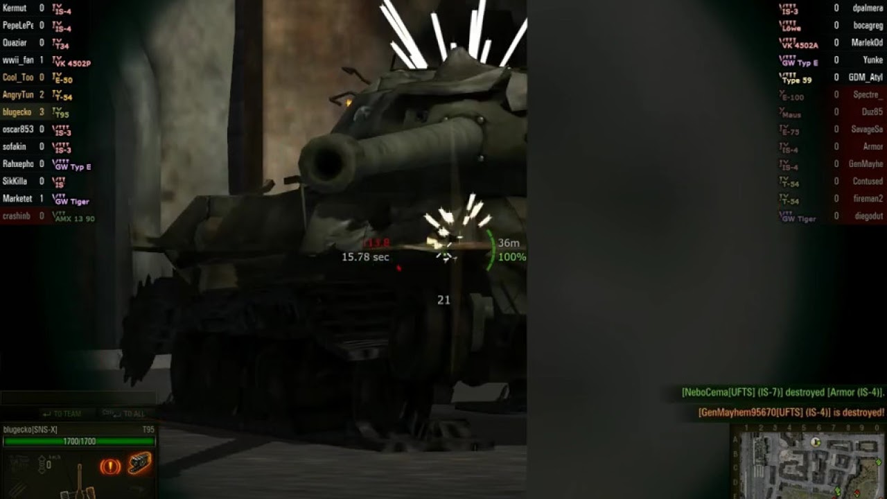 World of Tanks how to ammo rack a forwardfacing IS4 YouTube