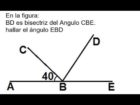 en la figura BD es bisectriz del angulo CBE hallar el angulo EBD ...