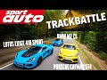 BMW M2 CS vs. Exige 410 Sport vs. Cayman GT4 | Trackbattle Hockenheim-GP| sport auto