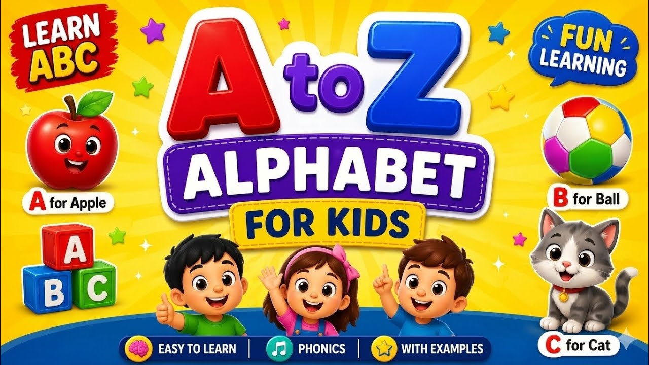 A to Z for Kids | ABC Learning Video | Preschool Education - YouTube