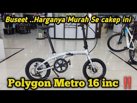 Sepeda Lipat Harga Ekonomis tahun 2025 || polygon Metro 16 inc desain Elegan dan mewah ...‼️