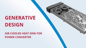 Generative heat sink design for power inverter | Generative design & topology optimization
