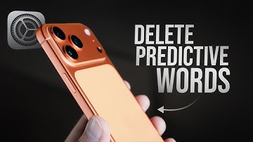 How to Delete Predictive Words on iPhone (tutorial)