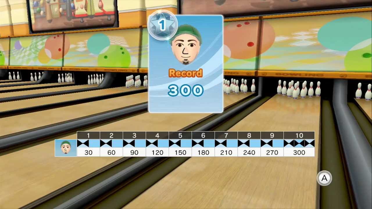Wii Sports Club - 10 Pin Bowling - 300 (Perfect Game)