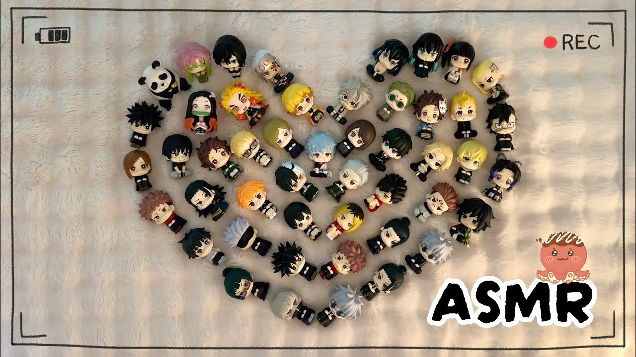 【OTAKU ASMR🎧】 룩업 피규어 11마리 언박싱 가보자고〜💪🏻 ㅣ 하이큐, 윈브레, 주술회전 굿즈 언박싱 ASMR ②탄 ㅣ 오타쿠 브이로그 ㅣ Tapping, Unboxing