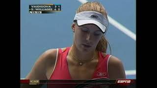 Serena Williams vs Nicole Vaidisova - Australian Open WTA Tennis - 2008 - P2  Complete Match