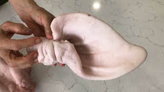 Pig Nose, Pig Ear & Pig Tongue for 4 People Dinner Meal in Vietnam - Vietnam Family Food Cooking