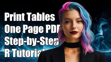 R: Print Multiple Tables on One Page in PDF - Step-by-Step Guide
