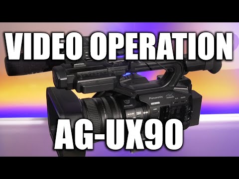 Panasonic AG-UX90: Video Operation