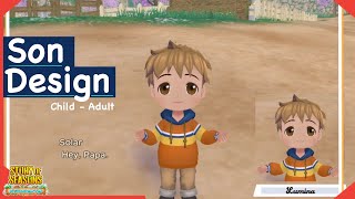 Story of Seasons A Wonderful Life: All Son Design ( Toddler - Adult )