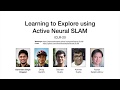 Active Neural SLAM for Exploration (ICLR 2020)