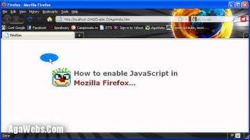 How to enable JavaScript in Mozilla Firefox