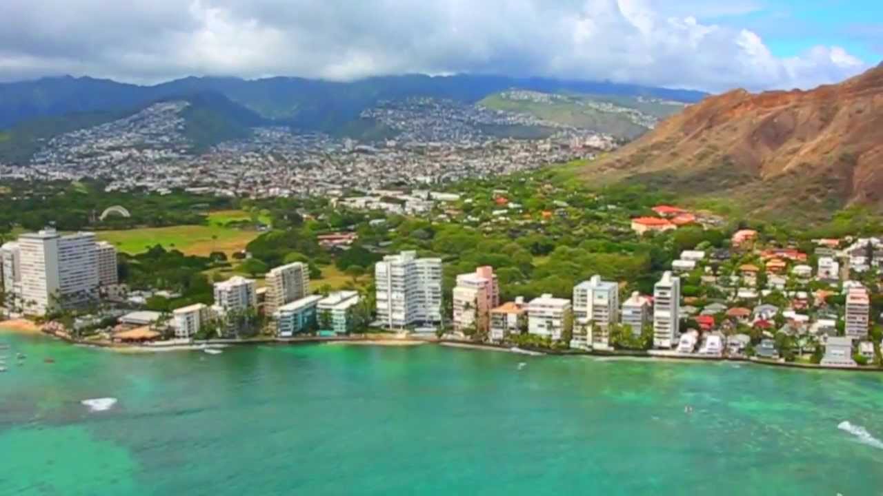 Fly Over Diamond Head Gold Coast Hawaii YouTube