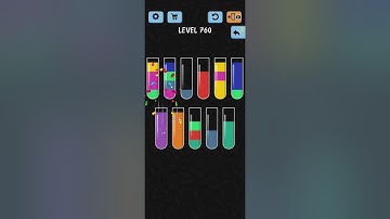 Water Color Sort Level 760 Walkthrough Solution iOS/Android