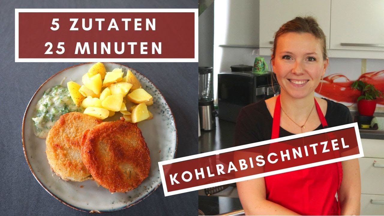 Vegane Kohlrabischnitzel | Günstige vegane Rezepte | Koch' vegan