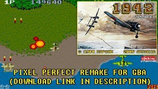 1942 Advance GBA Gameplay 1942 Arcade Game Pixel Perfect Port from ARCADIA Final Remake VBA Emu screenshot 3