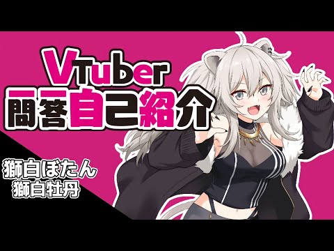 獅白白的vtuber一問一答自己介紹！！【獅白ぼたん】【hololive/ホロライブ】【Shishiro Botan/獅白牡丹】