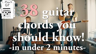 The "Learn 38 AWESOME guitar chords in under 2 minutes" song!