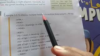 Chapter - 3 Basic HTML Elements part. 3