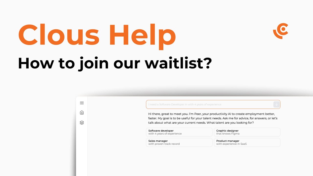 How to Join our Hiring AI Waitlist - Clous Help - YouTube