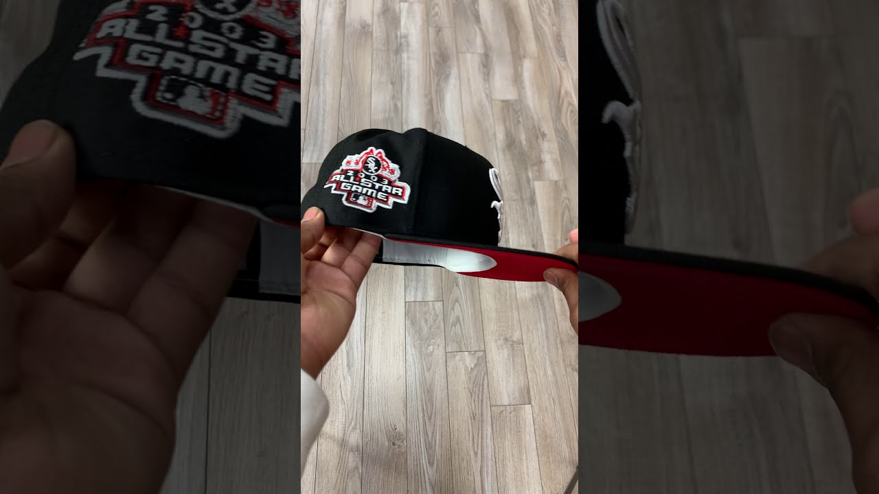 white sox fitted blue brim