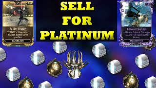 Warframe | What To Sell For Platinum | Platinum Making Method