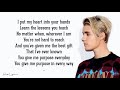 Justin Bieber Purpose Lyrics mp3